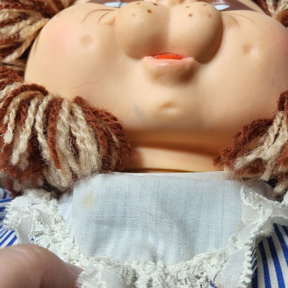 Vintage 1983 Sears Blue Box Flower Pets Raccoon Doll Plush in Original Outfit - Picture 6 of 11